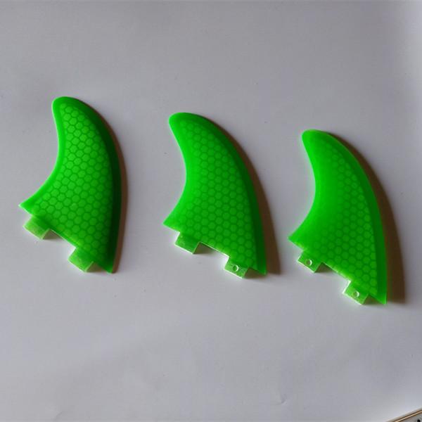 FCS G5 fins surfboard fin M size Fiberglass Honeycomb Fiber many color you can choose this green