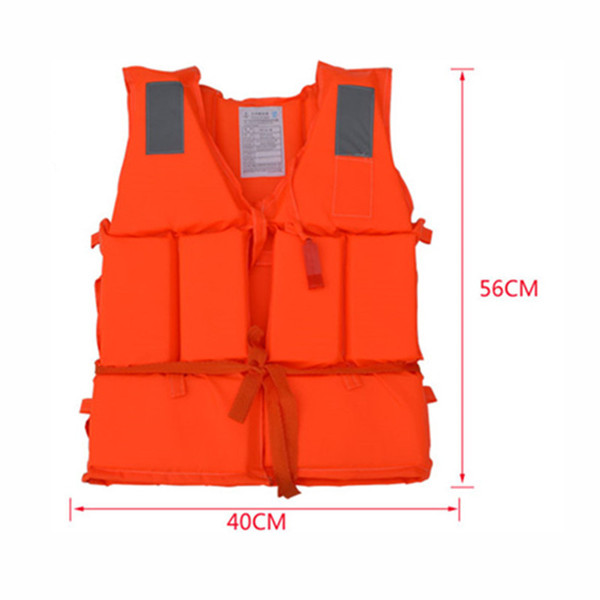 CBSEBIKE Professional Orange Foam Swimming Adult Life Jacket with Whistle