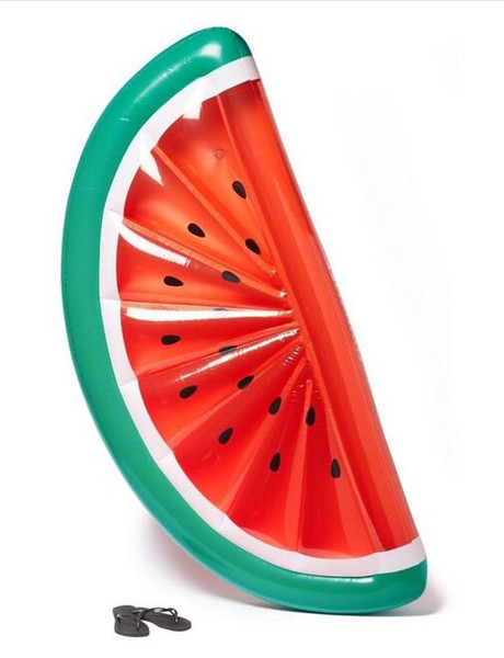 2016 Half watermelon inflatable floating row inflatable water toys, adult men and women swim ring inflatable cushion 180 * 80 cm