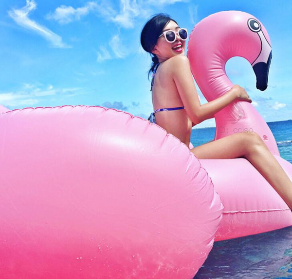 2016 Mattress giant pink flamingo water pool inflatable pool floats toys adult swimming float inflatable floating 190 cm Kickboard/animal