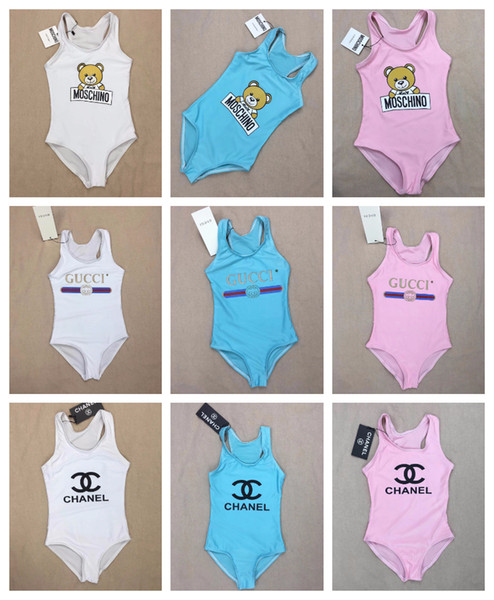 IN STOCK!!! Luxury Designer Children's Swimsuits One Pieces Summer Beach Swimming Swimwear Swimsuit Kids Bathing Suit