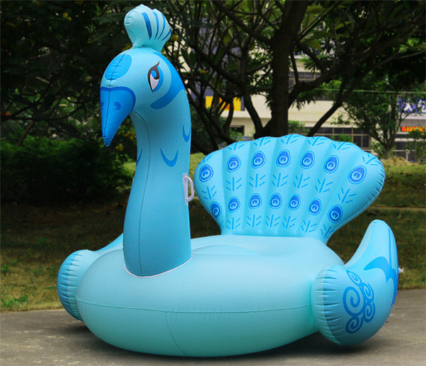 Inflatable Float Pegasus Inflatable Unicorn Peacock Water Swimming 190cm Float Raft Air Mattress Swim Ring Ride-On Pool Toy New Style