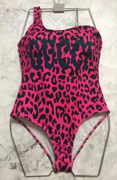 2019 Hot sale gc Designer fashion Sling Leopard print Swimwear Bikini For Women Letter Swimsuit Bandage Sexy Bathing one-piece Suit S-XL