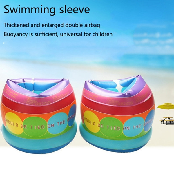 1 Pair PVC inflatable Ring Arm Float Children Air Sleeves Circle For Swimming Safety Training Inflatable Swimming Pool 40