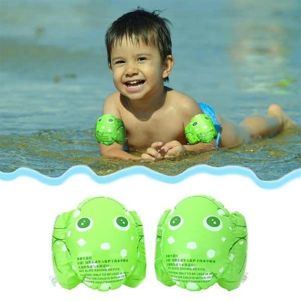 1 Pairs Portable PVC Inflatable Armbands Aid Children Frog Floats Swimming rings Arm Bands Inflatable Safety Swim Water Rings 40