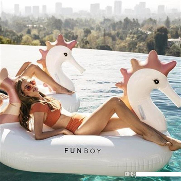 Unicorn Swimming Ring For Sea Sun Bath Pegasus Pool Floating Mat Pool Decor Hippocampi Design Huge Inflatable Tubes Hot Sale 89xh Z