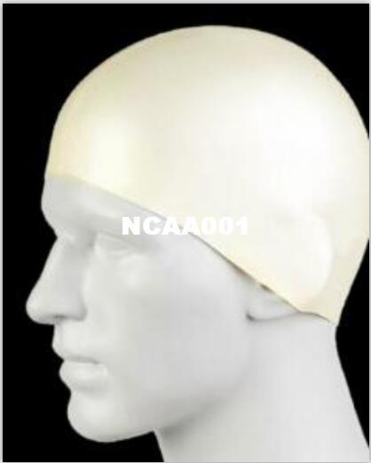 Men Wholesale - Durable Stylish Sporty Latex Swimming hat flexibility sport Swim Cap Bathing Hat 2 Colors