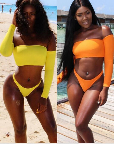 Fashion Two Piece Bikini Sexy Women Summer Clothes Beach Playsuits Swimwear Bikinis Set Swimwear Push Up Swimsuits Hot Selling Bathing Suit