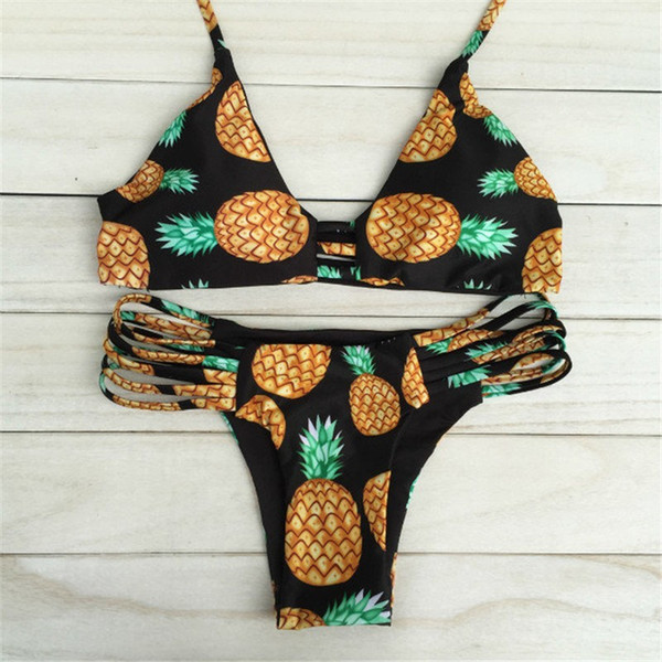 Womens Push-up Bikini Set Summer Padded Bra Triangle Swimsuit Swimwear free shipping