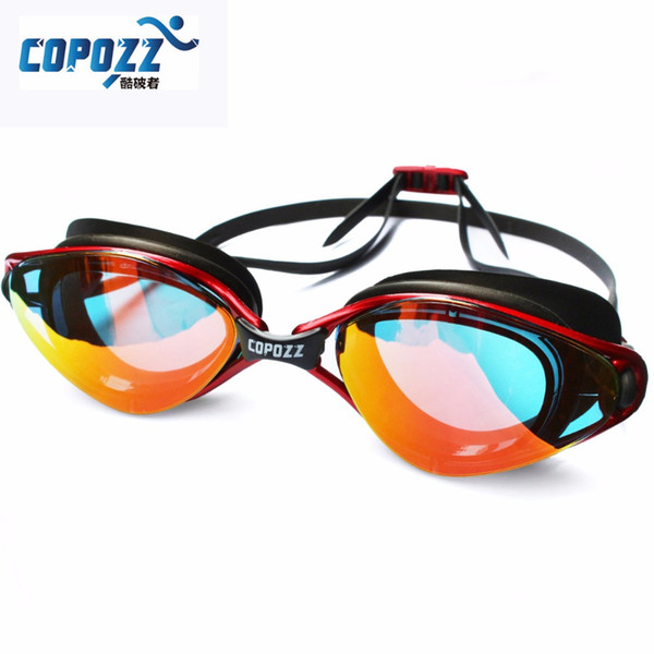 Wholesale-Copozz New Professional Anti-Fog UV Protection Adjustable Swimming Goggles Men Women Waterproof silicone glasses adult Eyewear