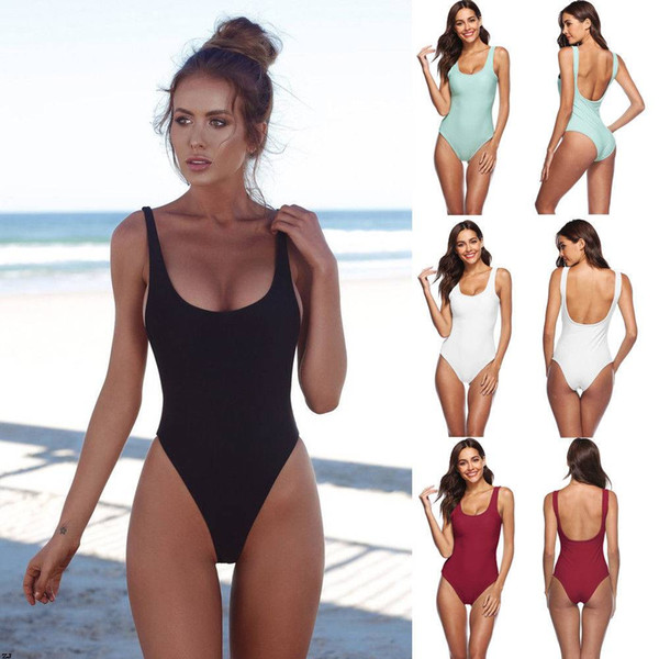 Women New Monokini Sexy One Piece Bandage Swimsuit Swimwear Bikini Padded Bandage bathing suit beach wear S M L XL