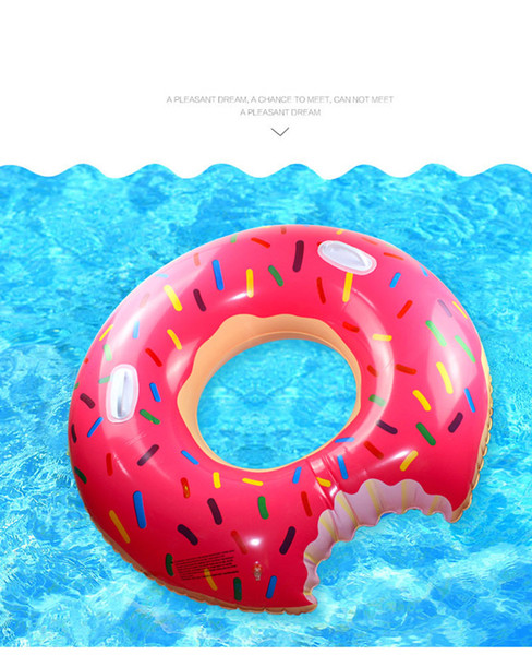 Donut Swim Ring 100cm Adult Oversized Thickened Inflatable Life Buoy