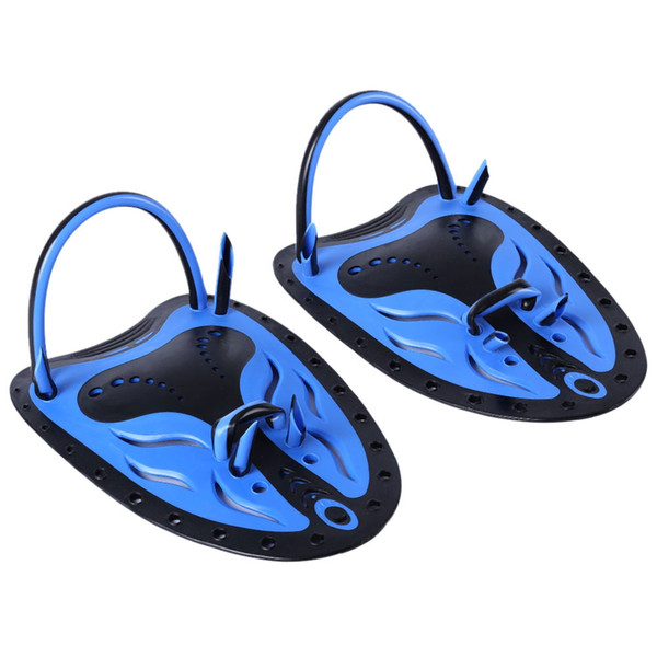 Whale Unisex Swimming Fins Paired Adjustable Paddles Fins Webbed Training Pool Diving Hand Gloves Swimming Fins +B