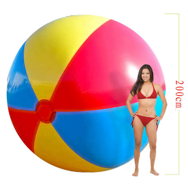 200cm Super big giant inflatable beach ball beach play sport summer toy children game party ball outdoor fun balloon B38001