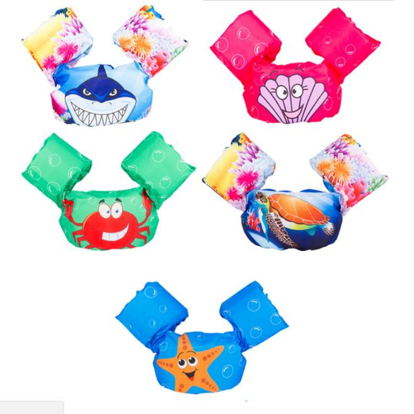 2018 Kids Puddle Jumper Cartoon Life Jacket Vest Children Swim Trainers Arm Floats Arm Band Floats