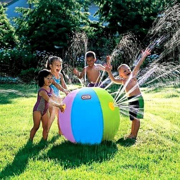 Wholesale-Children Baby Inflatable Water Ball Outdoor Beach Swimming Party Toys Summer Sprinkler Toy Beach Pool Toys