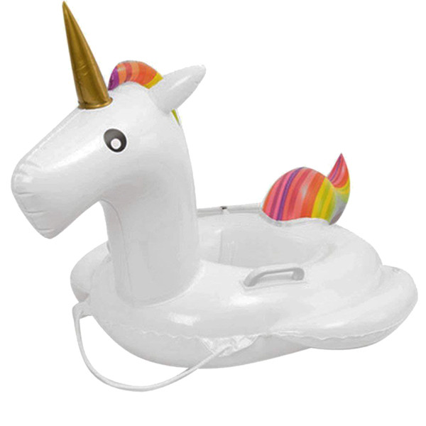 Child Swimming Ring Unicorn Seat Float Inflatable Baby swimming Pool Toy unicorn baby float Swim ring