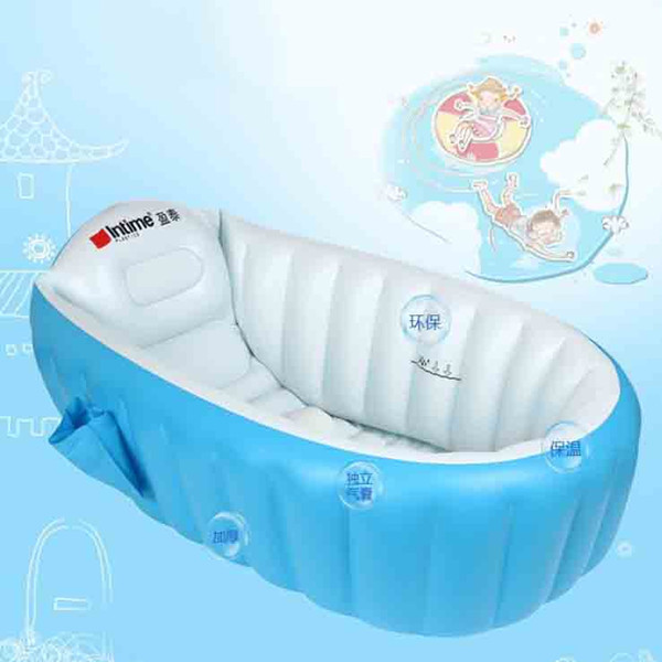 Blue/Pink Kids Inflatable Swimming Pool Portable Baby Toddler Bathtub Eco Friendly Safe Children Playing Pool Swimming Accessories SK566