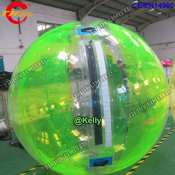 free door shipping 1.0mm pvc 2m inflatable Water walking ball, clear Water Ball for swimming pool play, inflatable human hamster ball