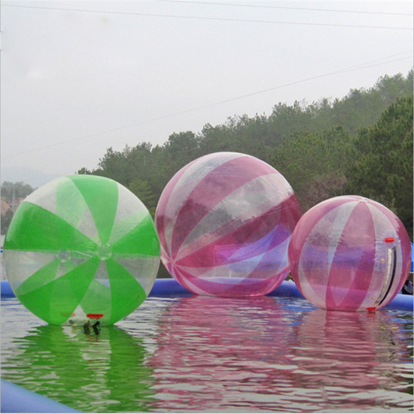 Free Shipping multicolour 2m 0.8mm PVC Inflatable Water Walking Toys German zipper aqua Zorb Ball Water Ball Air Human Hamster Ball