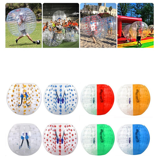 4pcs/lot 1.5m PVC zorb ball inflatable bumper ball bubble soccer zorbing outdoors sports Free ship by Fedex