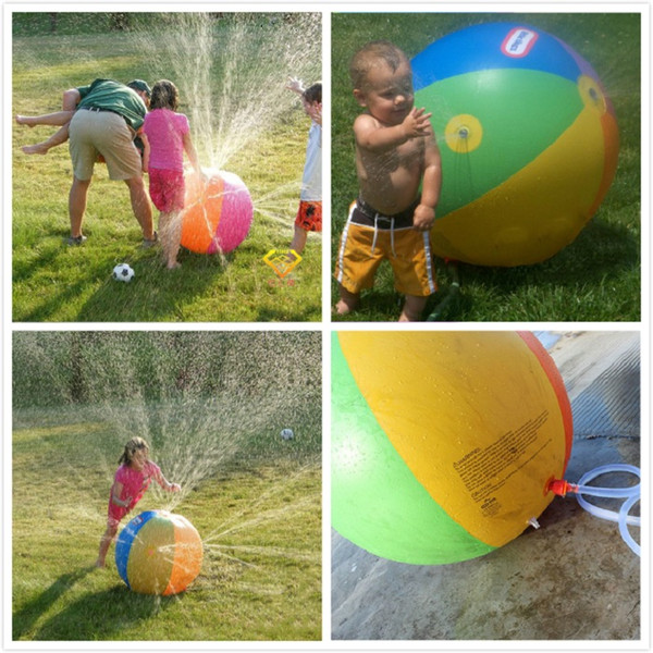 30pcs Inflatable Beach Water Ball Outdoor Sprinkler Summer Inflatable Water Spray Balloon Outdoors Play In The Water Beach Ball 60cm