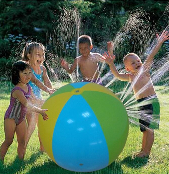 Inflatable Beach Water Ball Outdoor Inflated Toy For Baby Kids ater Spray Balloon Outdoors Play In The Water Beach Ball KKA1473