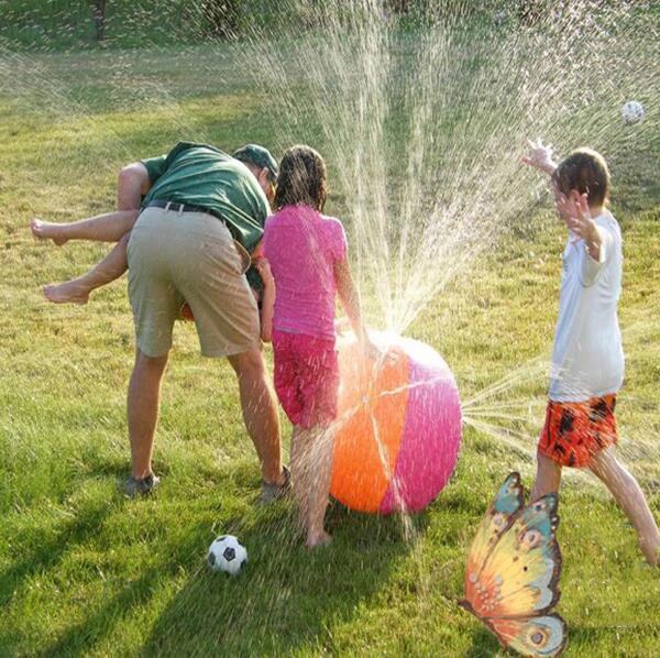 Inflatable Beach Water Ball Outdoor Sprinkler Summer Inflatable Water Spray Balloon Outdoors Play In The Water Beach Ball children's toys