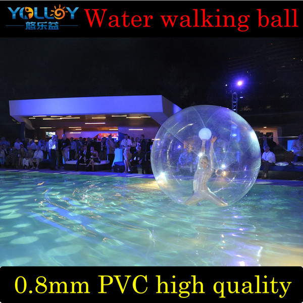 Free air pump high quality water walking show ball exhibition ball snowball 2m diameter