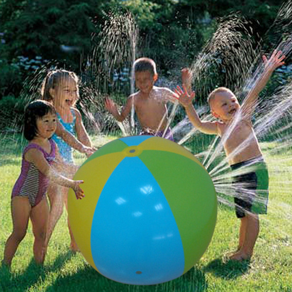 Inflatable Beach Water Ball Outdoor Sprinkler Summer Inflatable Water Spray Balloon Outdoors Play In The Water Beach Ball