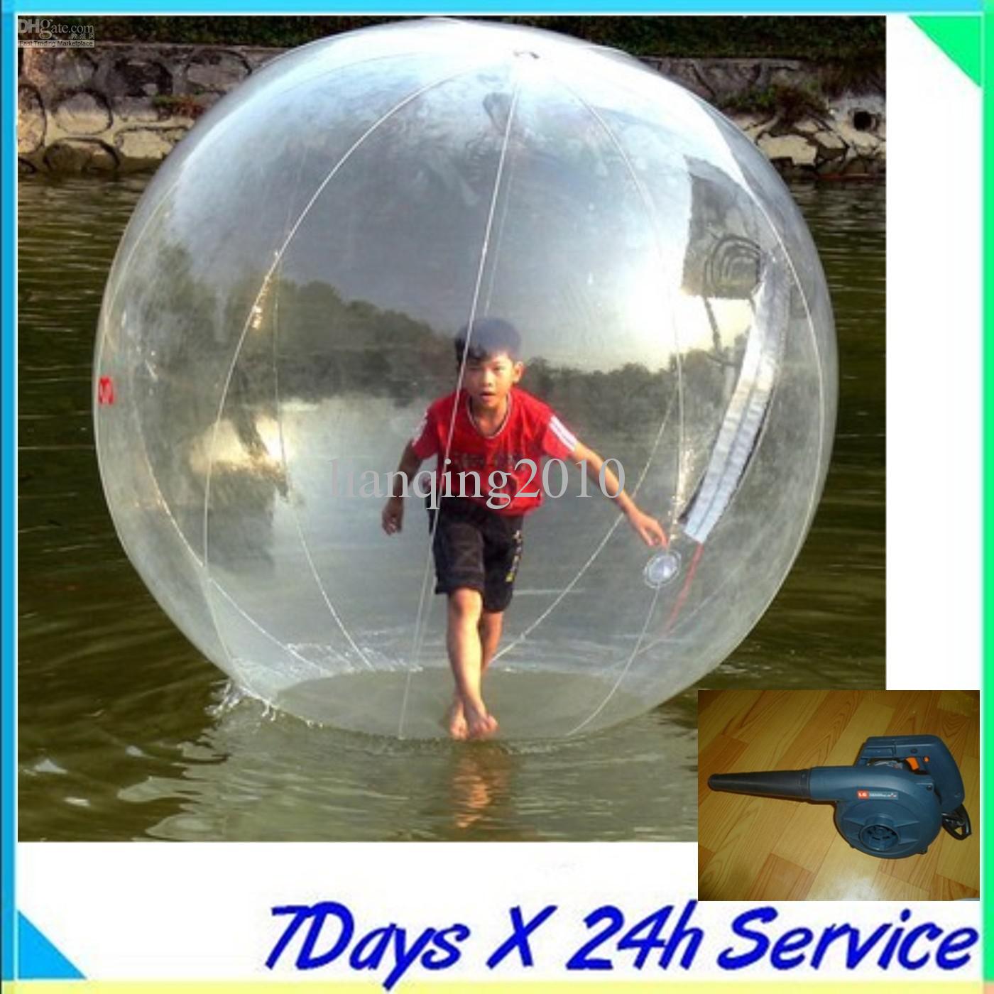 2015 WATER sport Zorb Zorbing Walk ball / Water walking ball / Walk on Water Ball 1.8M PVC 0.8MM with the 600W blower