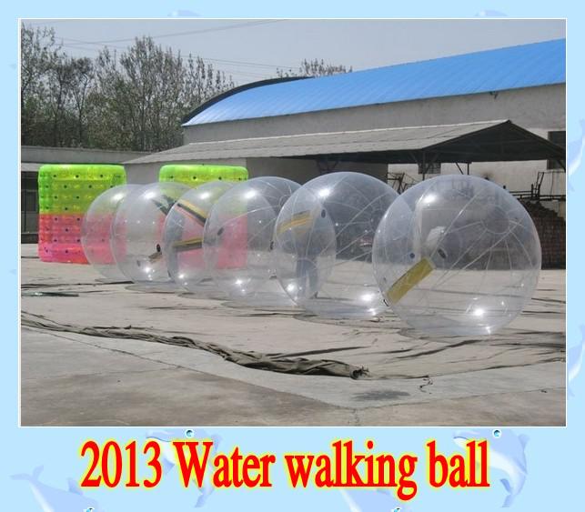 2016 2m 0.8mm inflatable Ball Zorb Ball Water Walking Balls Dancing Ball Sports Ball walk on water with tizpper PVC 2pcs/lot