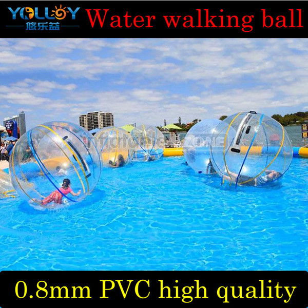 Factory sale 2m inflatable snowball water walking ball 0.8mm PVC CE ROHS UL FCC standard 2 years warranty