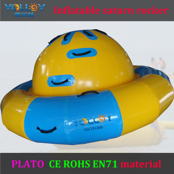 Water park partner infllatable air tight toys saturn rocker floating seesaw toys with best price