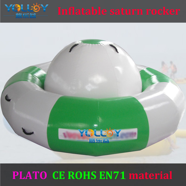 High quality 2.5m diameter saturn rocker inflatable toys on water custom making available for you