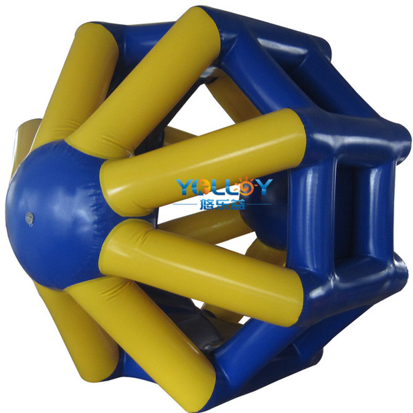 Funny human hamper water roller walking inflatable wheel water game toy with high quality