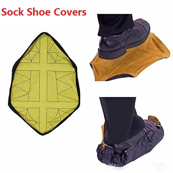 Environmental protection repeatedly slippers Quick automatic shoe cover New home decoration Cleaning labor workers Step In Sock Shoe Covers