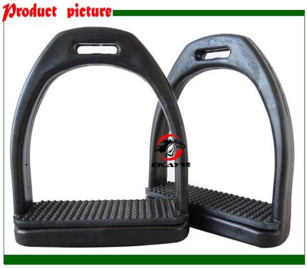 Free shipping horse product, plastic horse stirrup,with rubber pad ,size:4 34