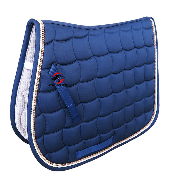 Free shipping horse saddle pad,saddle cloth,300G polyester,doulbe rope piping,with hand strap.(PD007)