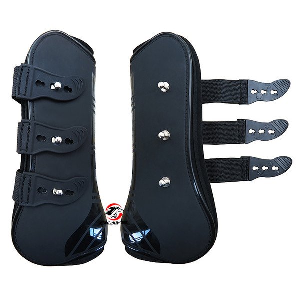 Free shipping 4 pieces horse Neoprene tendon boots,PU shell.Horse jumping protection pair