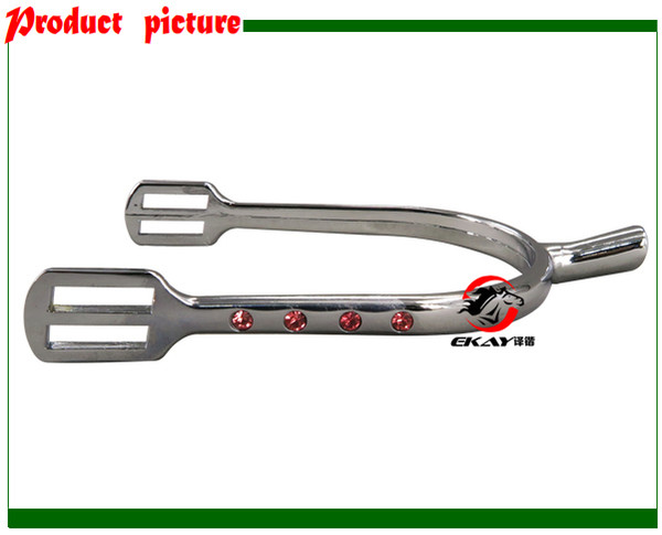 Fast delivery free shipping zinc diecasting horse spur,with stones,horse riding,(QY6114ZL)