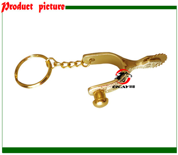 Free shipping small horse spur,horse fair gift.Horse product,zinc diecasting.Golden color (K003)