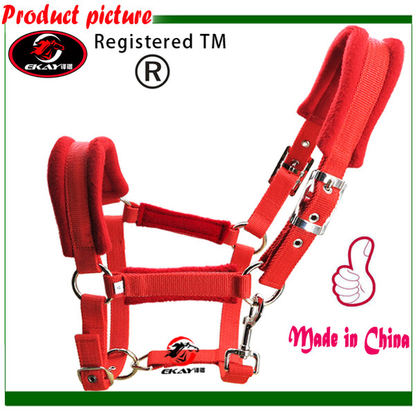 Free shipping horse halter,metal eyelet,Sponge inside cushion makes it soft and comfortable (QY2005B)