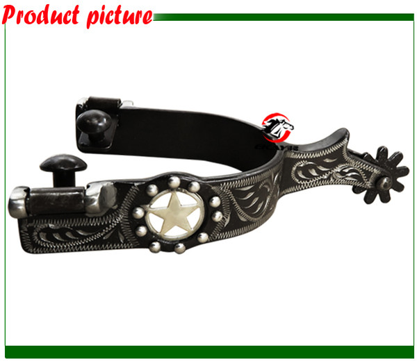 Free shipping Antique western spur,horse spur.Hand engraved ,horse riding equipment.(QY5123)