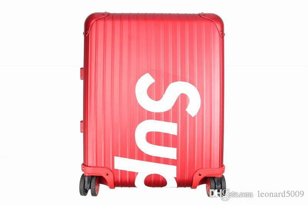 Newest 22' 45L Sup cooperated product magnalium suitcase luggage case draw-bar box Air Boxes