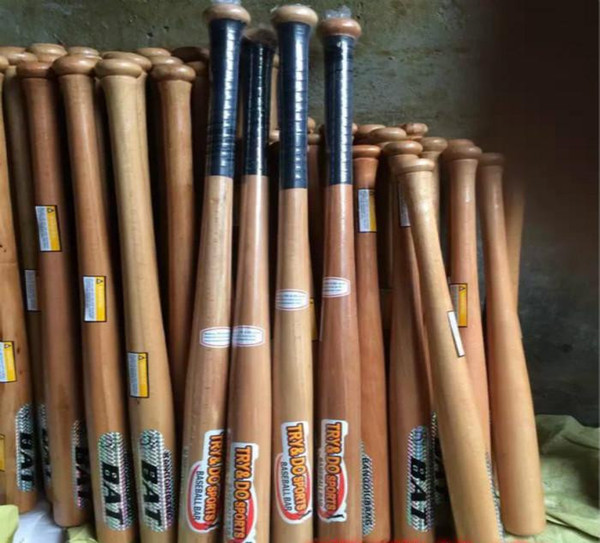 Solid Wooden beisbol Baseball Bat Non-slip wood bate taco de basebol beisebol Softball Hardball wholesale price 54/64/74/84cm