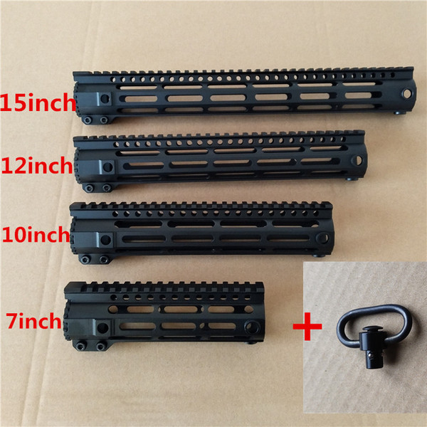 New AR-15 MLOK 7 10 12 inch Slim Free Float Handguard Picatinny Rail Mount Bracket
