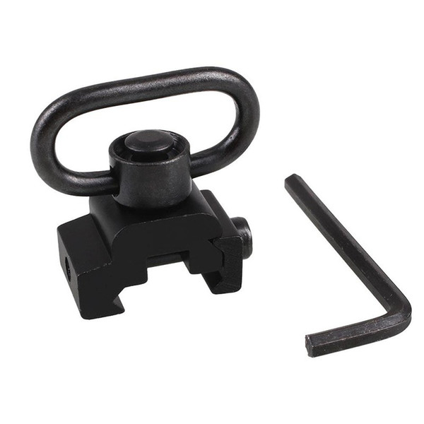 Heavy Duty Quick Release Detach Push Button Sling Swivel Adapter Set Picatinny Rail Mount Base 20mm Connecting Sling Ring