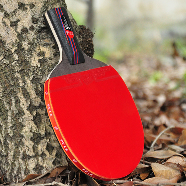 Professional Carbon Fiber Table Tennis Racket Blade Rubber With Double Face Pimples-in Ping Pong Rackets High-quality With Bag