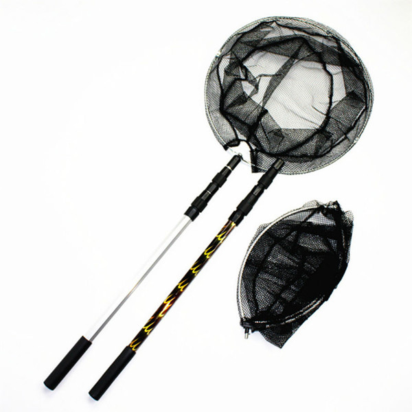 ALTRUISM 150cm,170cm,190cm,210cm Folding Fishing Net Triangular Landing Fishing Network 3 Section Telescopic Hand Fish Net